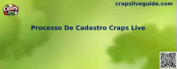 Processo De Cadastro Craps Live - Guía paso a paso de registro para dados en vivo